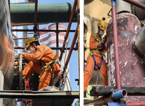 弘旭團(tuán)總支青年突擊隊(duì)“戰(zhàn)高溫，斗酷暑”